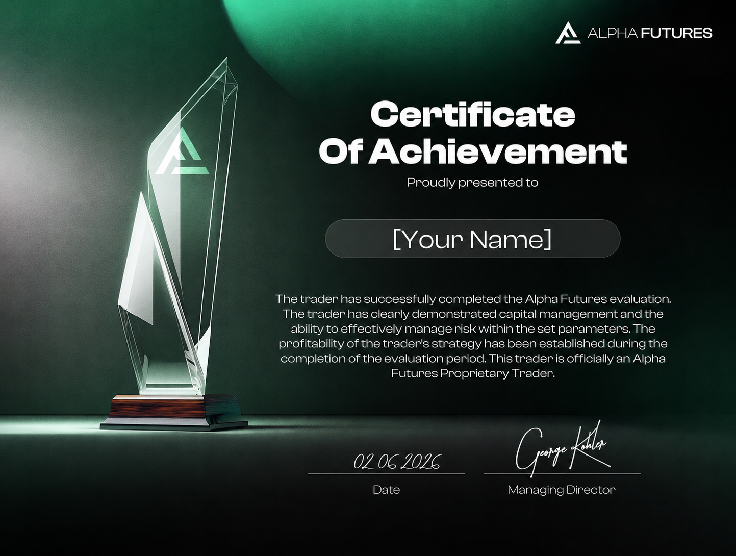 Your Name Certificate